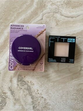 COVERGIRL Advanced Radiance & MAYBELLINE FIT me Pressed Powder